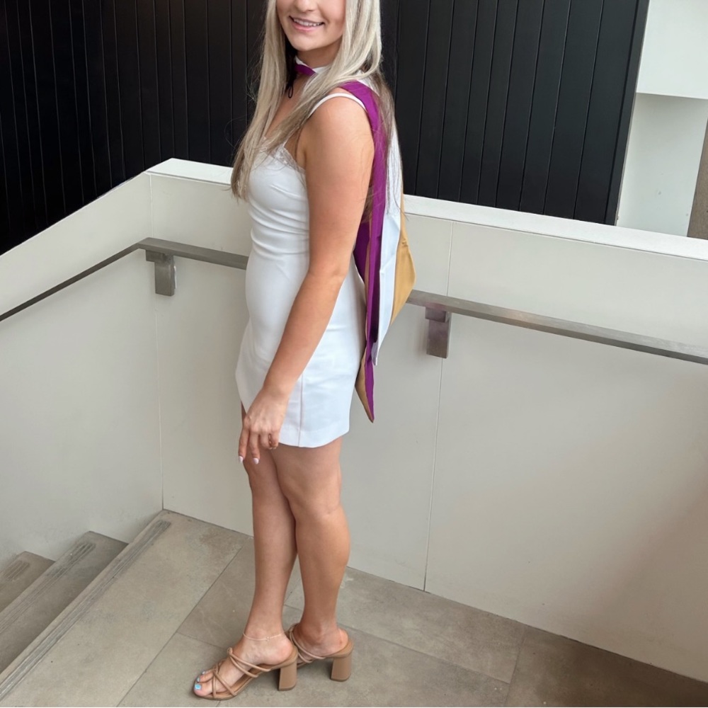 Zara White Bodycon Mini Dress